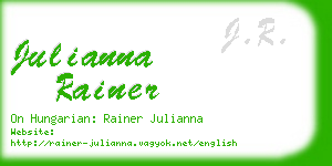 julianna rainer business card